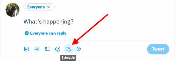 Twitter scheduling feature