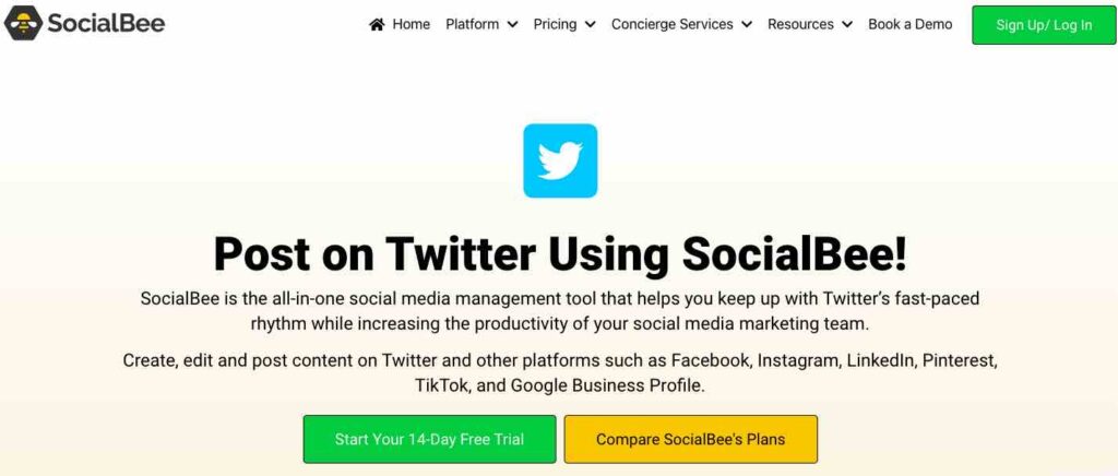 socialbee Twitter scheduling tool