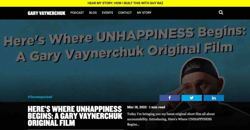 Gary Vaynerchuk blog - Extrovert entertainer