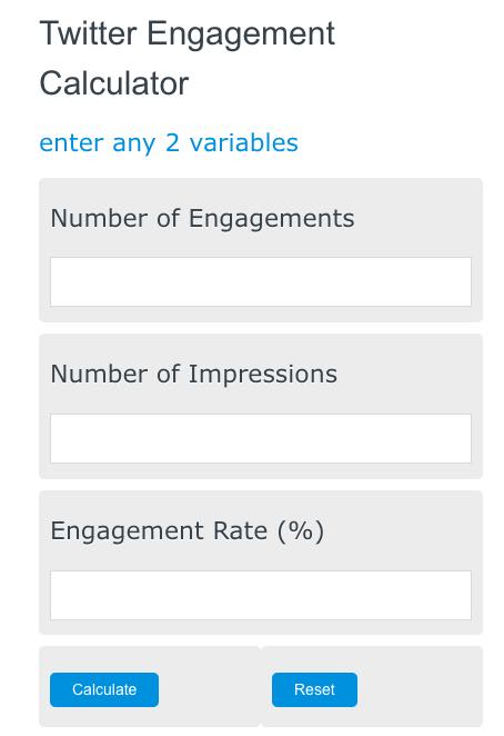 twitter engagement rate calculator