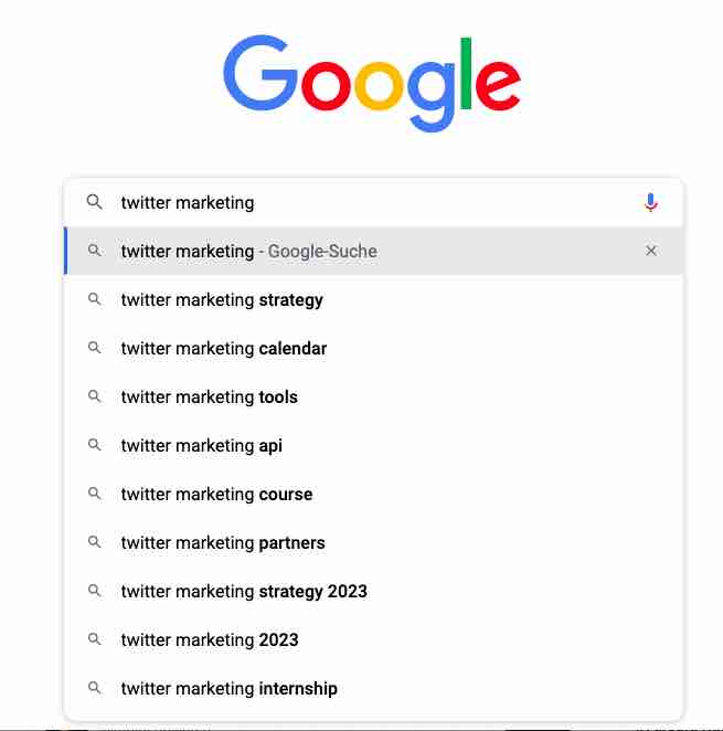 Google autocomplete can provide content ideas