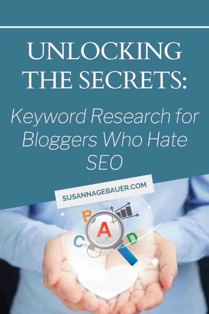Hate SEO? No problem! Discover the secrets of keyword research made simple for bloggers. 'Unlocking the Secrets: Keyword Research for Bloggers Who Hate SEO' shows you how to find the perfect keywords without the headaches. Learn how to boost your blog's visibility and reach the right audience with ease. Dive into this pin for stress-free SEO tips and take your blog to the next level!